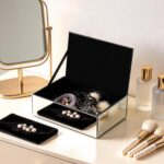Luxury Mirrored Jewelry Box with Crushed Diamond - Glass Jewelry Box Organizer S... - Image 6