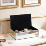 Luxury Mirrored Jewelry Box with Crushed Diamond - Glass Jewelry Box Organizer S... - Image 7