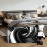 CIRABKY Abstract Canvas Wall Art for Living Room Black and White Wall Decor for ... - Image 3