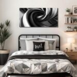 CIRABKY Abstract Canvas Wall Art for Living Room Black and White Wall Decor for ... - Image 5