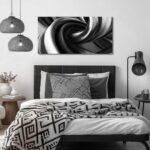 CIRABKY Abstract Canvas Wall Art for Living Room Black and White Wall Decor for ... - Image 6