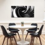 CIRABKY Abstract Canvas Wall Art for Living Room Black and White Wall Decor for ... - Image 8