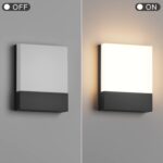 Modern Outdoor Led Wall Light, 24W 3000K Wall Porch & Patio Light,Exterior Hardw... - Image 7