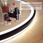 GANPE LED Sensor Mirror, Round Human Body Induction, Black Framed Vanity Mirror,... - Image 5