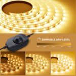 Lepro LED Strip Light, 32.8Ft Dimmable Vanity Lights, 3000K Super Bright LED Tap... - Image 3