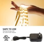 Lepro LED Strip Light, 32.8Ft Dimmable Vanity Lights, 3000K Super Bright LED Tap... - Image 7