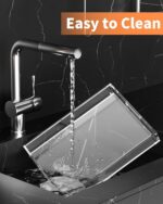 Acrylic Serving Tray Set of 3-16x12 & 7.7x11.4 Inch Clear Luxury Trays for Kitch... - Image 6