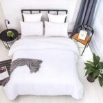 CLOTHKNOW White Full Size Comforter Set 3Pcs White Bedding Comforter Sets Soft M... - Image 5