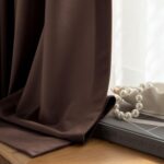 Beauoop Coffee Brown Velvet Curtains 84 Inches Long 2 Panels for Bedroom Living ... - Image 3
