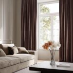 Beauoop Coffee Brown Velvet Curtains 84 Inches Long 2 Panels for Bedroom Living ... - Image 9
