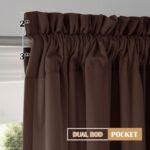 Beauoop Coffee Brown Velvet Curtains 84 Inches Long 2 Panels for Bedroom Living ... - Image 10
