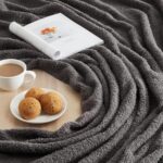 CYMULA Knit Throw Blanket for Couch Dark Grey-Super Soft Lightweight Plush Fuzzy... - Image 6