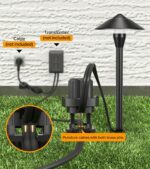 LUTEC 12V Low Voltage Pathway Lights, Die-cast Aluminum Pathway Lights with Conn... - Image 4