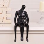 Quoowiit Black Bookshelf Decor Family Sculpture, Abstract Art Ornament Coffee Ta... - Image 4