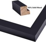 RPJC 11x14 inch Picture Frame Made of Solid Wood and High Definition Glass Displ... - Image 3