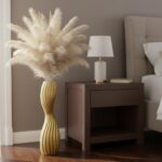 Golden S-Curve Floor Vase, 24 Inch Tall Striped Resin Vases for Home Decor, Larg... - Image 3