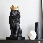 LANKIN 15''H Black Lion Statue, Top Collection Figurine, Home/Desk/Outdoor Decor... - Image 6