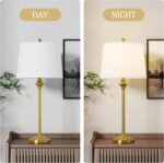 Maxax Brass Gold Table Lamps Set of 2 for Living Room, 26" Modern Buffet Lamps G... - Image 5
