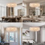Alabaster Chandeliers D23in Round Chandeliers for Dining Room Small Chandelier L... - Image 7