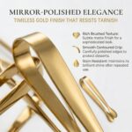 6 PCS Gold Mini Serving Tongs, 4.25 Inch 304 Stainless Steel Appetizer Tongs for... - Image 4