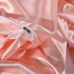 Erosebridal Hotel Pink Duvet Cover Queen Silk Like Satin Bedding Set Summer Reve... - Image 6