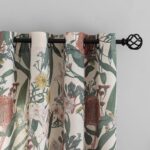 ALIGOGO Floral Print Curtains 108 Inches Long -Luxury Moody Decorative Curtains ... - Image 3