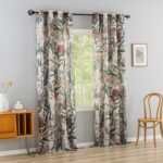 ALIGOGO Floral Print Curtains 108 Inches Long -Luxury Moody Decorative Curtains ... - Image 9