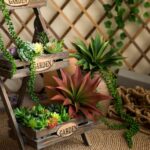 JUSTOYOU Large Artificial Succulents Aloe Plants Real Touch Fake Flowers Unpotte... - Image 3