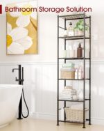 Sakugi 6-Tier Metal Storage Shelves - Slim Shelf Organizer with Reinforced Side ... - Image 7