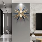 Starburst Large Wall Clock,Mid Century Decorative Wall Clock Modern Silent Clock... - Image 6