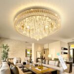 Modern Crystal Chandeliers for Living Room Ceiling Light Fixture LED Dimmable La... - Image 7