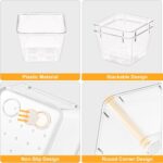 SMARTAKE 13-Piece Drawer Organizers with Non-Slip Silicone Pads, 5-Size Desk Bat... - Image 4