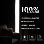 100% Blackout Curtains 96 Inches Long 2 Panels Set, Black Out Curtains for Livin... - Image 7