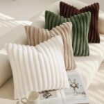 decorUhome Summer Cozy Faux Fur Throw Pillow Covers 18x18 Set of 2 Decorative So... - Image 6