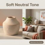 Rustic Vintage Off-WhiteTerracotta Pot, 5.3 Inch Aged Ceramic Vase for Dried/Fre... - Image 4