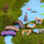 12 PCS Miniature Fairy Garden Accessories - Miniature Pond Lawn Garden Ornament ... - Image 6