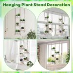 Novabright Window Hanging Plant Shelf with Wooden Shelves Macrame Rope Hanging P... - Image 4