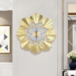 3D Creative Ginkgo Biloba Wall Clock, 27.56In Gold Dial Design, Silent Seconds M... - Image 9