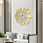 3D Creative Ginkgo Biloba Wall Clock, 27.56In Gold Dial Design, Silent Seconds M... - Image 10