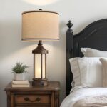 25'' Table Lamps Set of 2 for Living Room Bedroom Farmhouse Metal Lamps with 2 U... - Image 5
