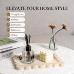 Koville Scalloped Marble Tray, 11"x8" Natural Marble Vanity Tray for Countertop ... - Image 5