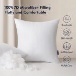 MIULEE Pack of 4 18x18 Inch Outdoor Pillow Inserts Waterproof Decorative Throw P... - Image 3