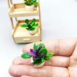 Dollhouse Decoration Plant Pots Miniature Green Potted Bonsai Model Dollhouse De... - Image 4