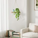 Mkono Fake Hanging Plants with Ceramic Pot, 25" Artificial Plants for Home Decor... - Image 5