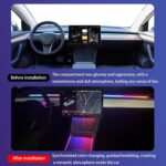 LED Car Ambient Lighting Strip for Tesla High Brightness with APP Control Multip... - Image 4