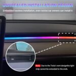 LED Car Ambient Lighting Strip for Tesla High Brightness with APP Control Multip... - Image 5