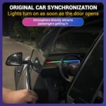 LED Car Ambient Lighting Strip for Tesla High Brightness with APP Control Multip... - Image 7