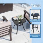 Kurapika Aluminum Patio Furniture Set 7-Seat Modern Metal Outdoor Conversation S... - Image 5