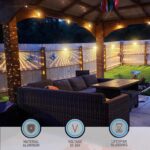 LEONLITE Unique Rays LED Low Voltage Deck Lights Outdoor, 12V Landscape Step Rai... - Image 4