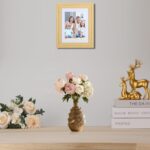 Vintage Wood 8x10'' Picture Frame with Acid Free Mat for 5x7'',Premium Black Vel... - Image 5